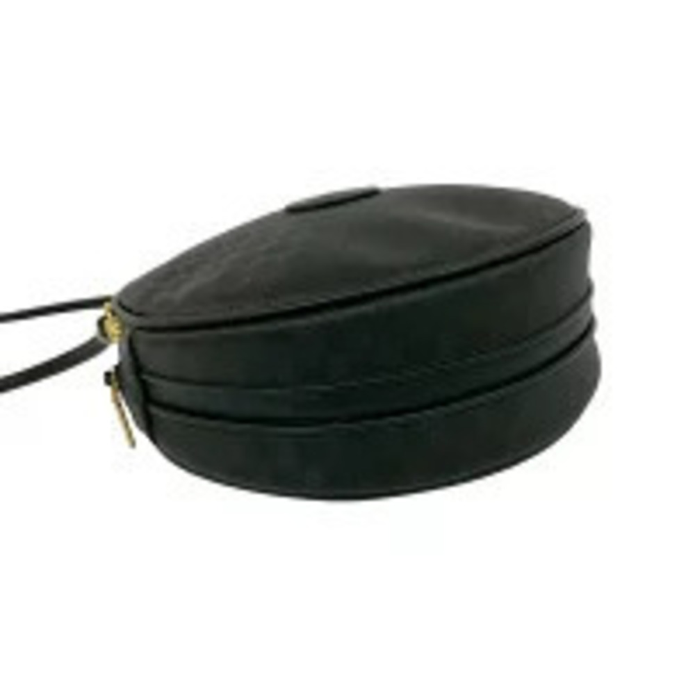 Gucci GG Leather Shoulder Bag Pouch Clutch Sacoche Black - Picture 7 of 10